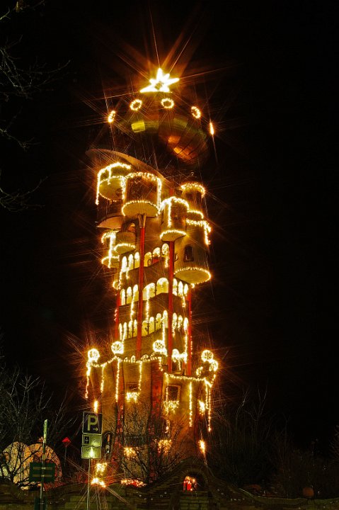 Hundertwasserturm_Weihnachten_IMGP2374_3 Kopie2.jpg - Kuchlbauer's Hundertwasserturm, Abensberg zur Weihnachtszeit